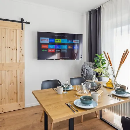 公寓 Ddhomes- Firmen & Monteure App - 6 Pers,balkon,zentral, Smarttv