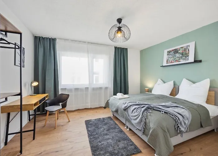 公寓 Ddhomes- Firmen & Monteure App - 6 Pers,balkon,zentral, Smarttv *